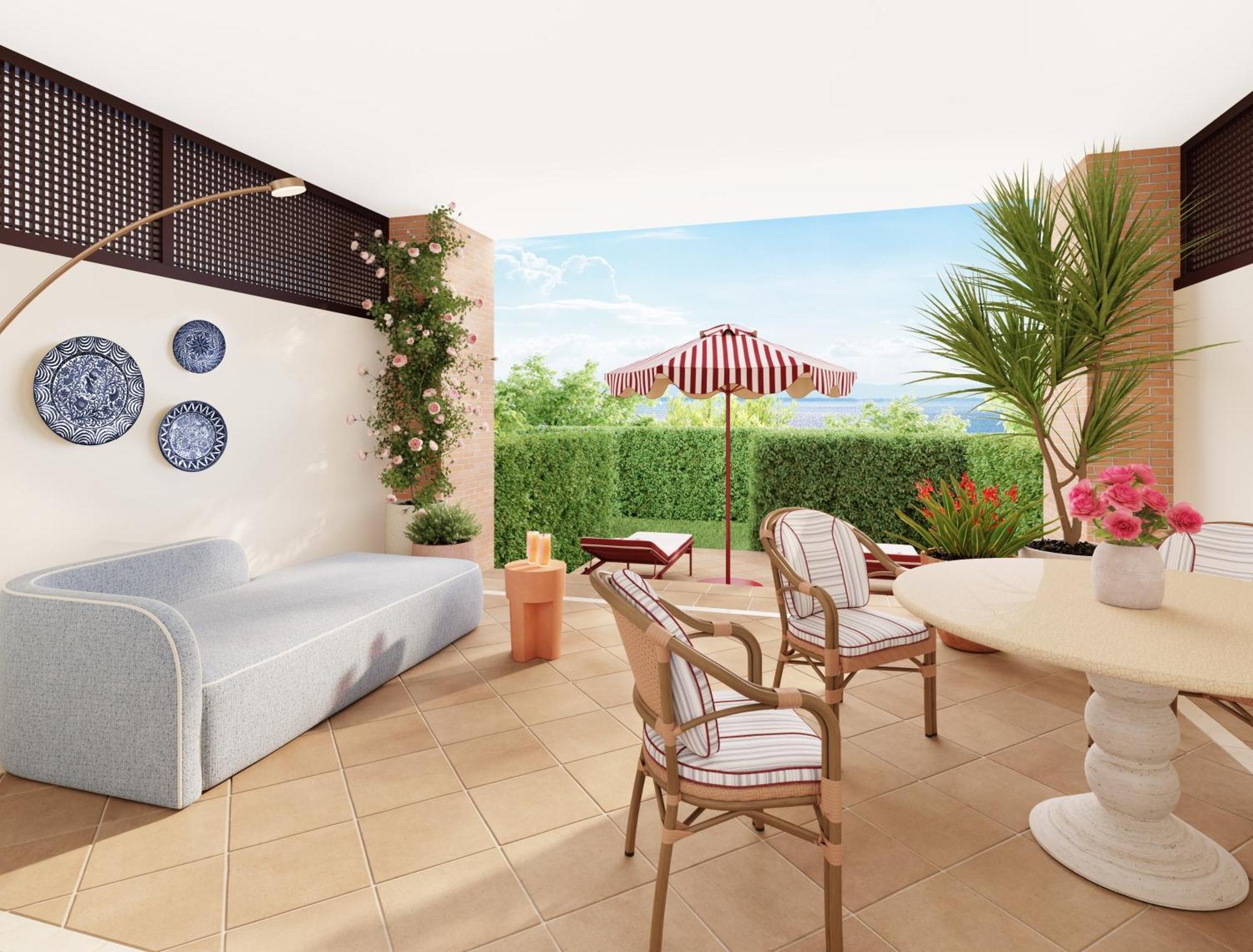 Don Carlos 마르베야 외부 사진 3D rendering of a patio